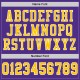 Custom Purple Gold-White Mesh Authentic Throwback Football Jersey