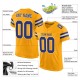 Custom Gold Royal-White Mesh Authentic Football Jersey