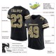 Custom Black Camo-Cream Mesh Authentic Football Jersey