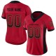 Custom Red Black-Old Gold Mesh Drift Fashion Football Jersey